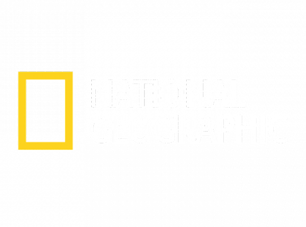 National Geographic, a tall rectangular outline beside the name on two lines