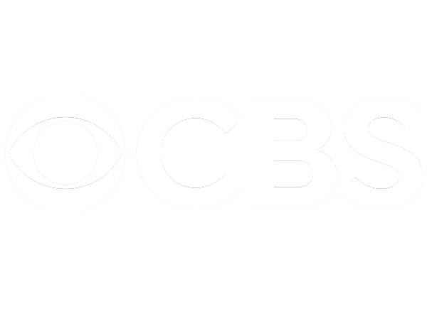 CBS, the three letters with an eye shape at the left